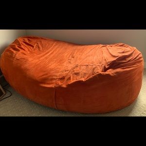Large Orange beanbag